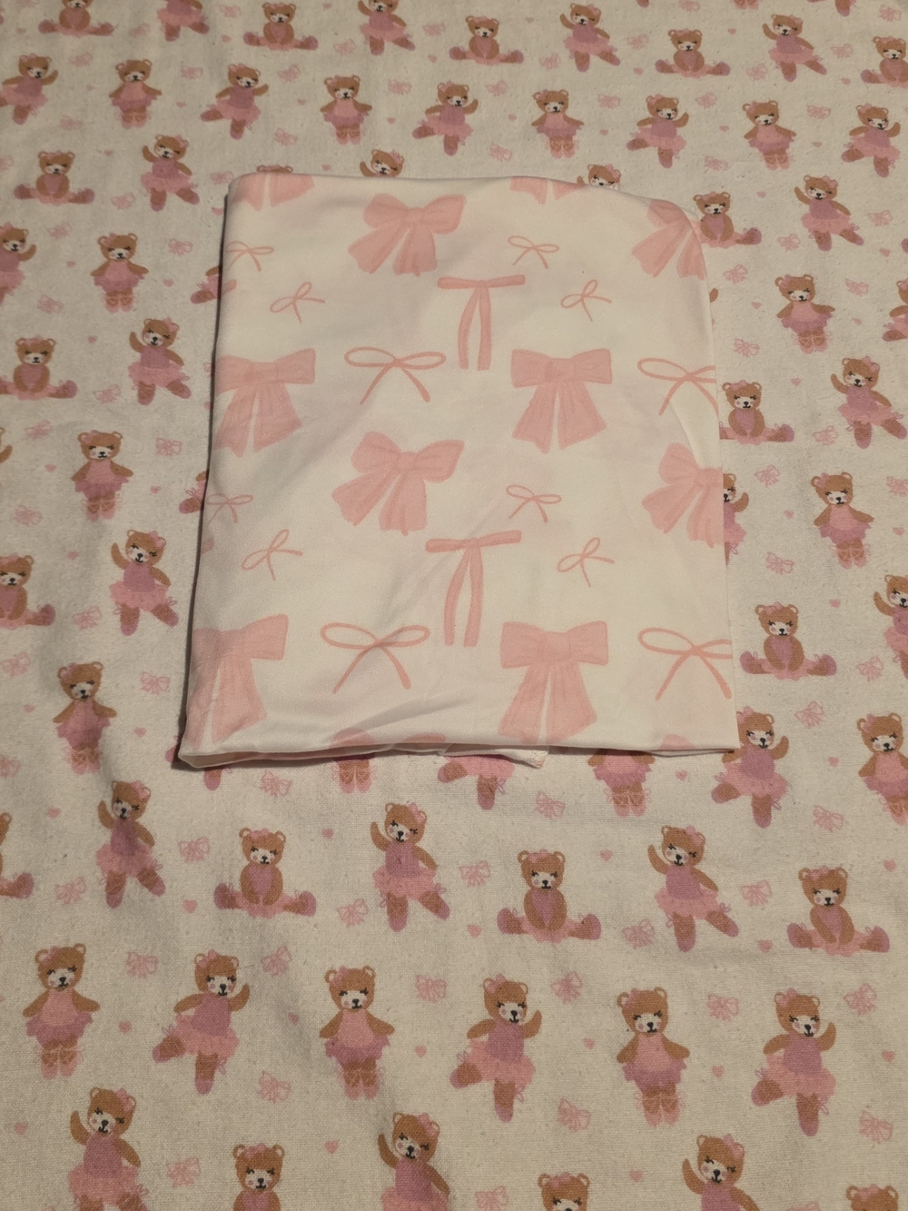 5/$20 Le Petit Pink Bow Pattern Baby Breathable Swaddle Or Blanket
